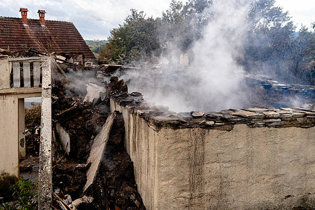 Professional Fire Damage Removal technician working in Magnolia, OH